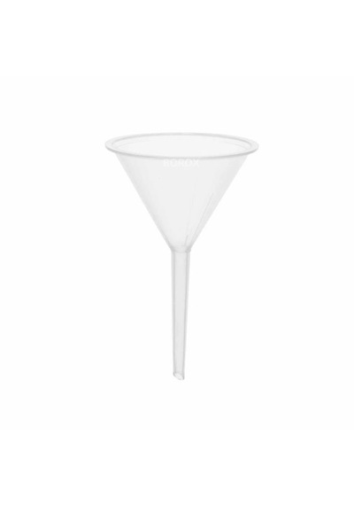 Borox Plastik Analitik Huni 75mm - Laboratuvar Hunisi