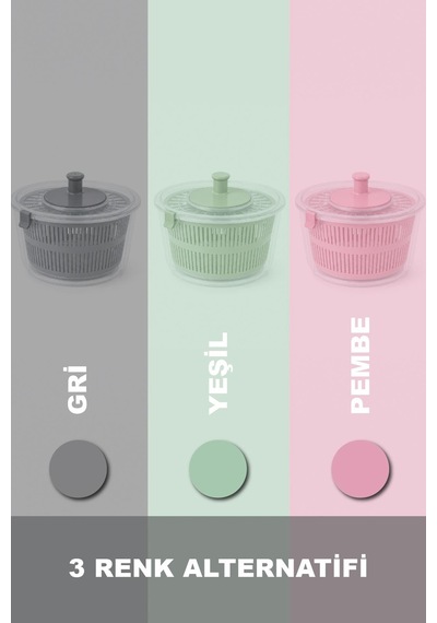Selka Home Salata Kurutucu 4.4 Lt Pembe