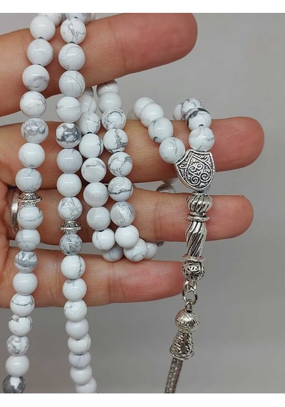 Havlit Taşı 99luk Tesbih 6mm 1862 Çok Renkli