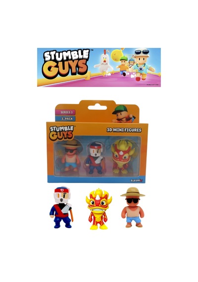 Stumble Guys 3 Lü Mini Figür Seti Seri 3 - 5 Cm - Model 4