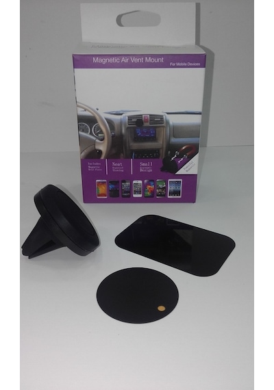 Telefon Tutacağı Araç Içi Güçlü Mıknatıs 2 Adet Metal Parçası Ile