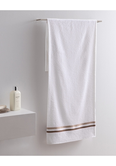 Madame Coco Rosabelle Pamuklu Banyo Havlusu - Beyaz/bej - 70x140 Cm 8684427297452 Çok Renkli