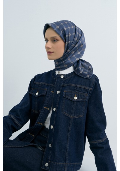 Armine Saf İpek Sura Eşarp-2026 İlkbahar-yaz- 953000d Lacivert