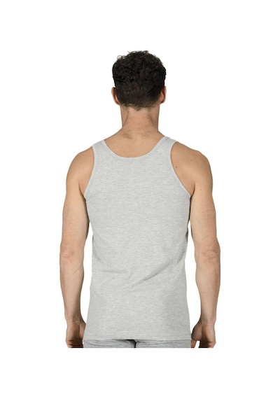 Özkan Underwear 6 Adet Özkan Erkek Penye Atlet 11407 Gri
