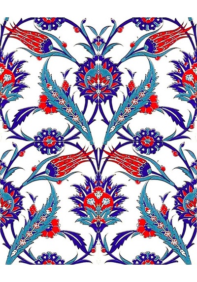 Armada Çini 20X25 CM Ac 313 Lale Desenli Kütahya Çini Seramik Kar
