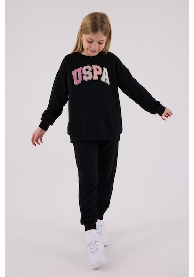U.S. Polo Assn. U.s. Polo Assn Kız Çocuk Siyah Eşofman Takımı Us2306-c-v2 Siyah
