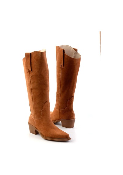 Bambi Taba Leather Kadın Çizme K03274324002 Taba