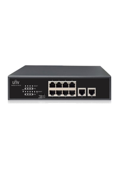 Unv 8port 10/100 Poe + 2port 10/100 Ethernet 96w Poe Yönetilemez Switch
