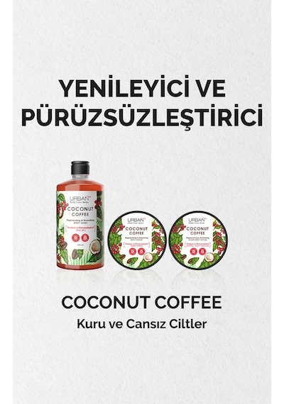 Urban Care Coconut Coffee Yenileyici ve Pürüzsüzleştirici Vücut Kremi 200 ML