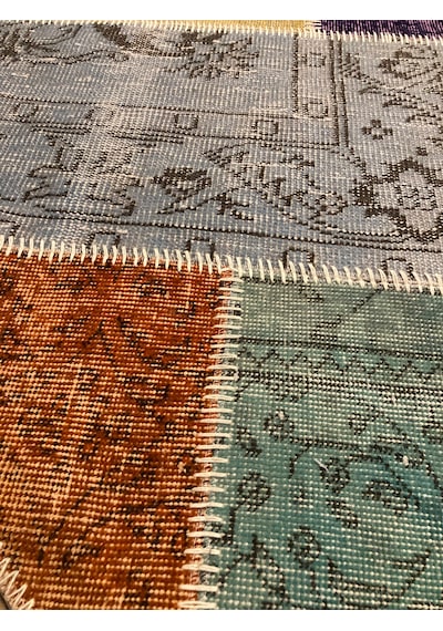 Tuğra Halı El Dokuma Patchwork Yün Halı 160 X 230