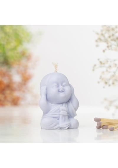 Duymadım Buddha Temalı Soya Wax Mum Mor