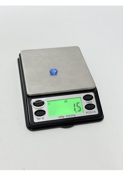 Faset Kesim Doğal Mavi Safir Taşı 1,5 Karat S037