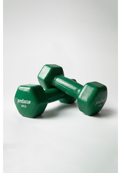 Proforce Vdb Dışı Vinil Kaplı Içi Çelik Döküm Ağırlık Dambıl Yeşil 4 KG