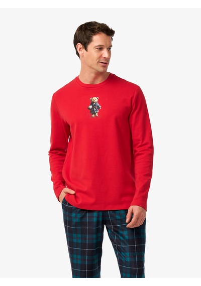 Blackspade Erkek Polar Pijama Takımı 40979 - Kırmızı