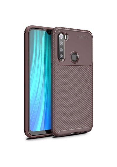 Zore Redmi Note 8 İle Uyumlu Negro Silikon Kılıf Kahverengi Kahverengi