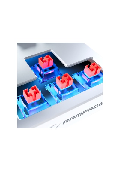 Rampage YORU TKL Type-C Bağlantılı OUTEMU Red Swich Q Mekanik Gaming Oyuncu RGB Klavye