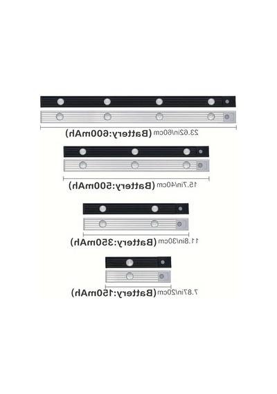 Dekoratif Dim Edilebilir Led Aydınlatma, 60 Cm Uzunluğunda Ve Usb Şarjlı 10 Parça Siyah