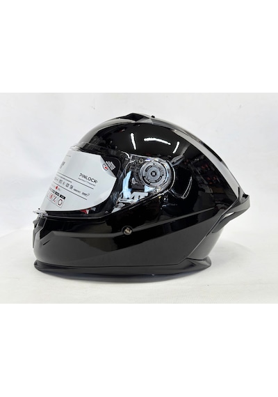 Mt Braker Sv Pure A11 Parlak Siyah İç Güneş Vizörlü Kask Siyah