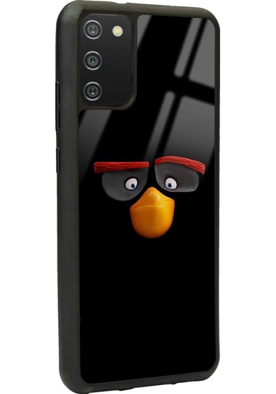 Samsung Uyumlu A-02s Black Tasarımlı Glossy Telefon Kılıfı Çok Renkli