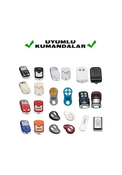 Mhz Uzaktan Kumanda - Akıllı - Kodlanabilir Garaj - Kepenk - Bariyer - Alarm - Araç Vs Diğer
