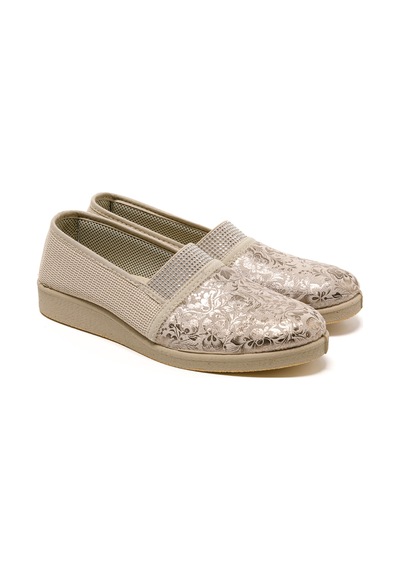 Sandalet Kadın 7827 Green Life Stretch Women's Footwear Beige Bej