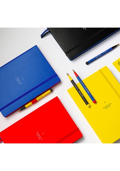Leuchtturm 1917 X Bauhaus Edition Drehgriffel Blue / Red Ballpoint Pen Tükenmez Kalem 366203 Çok Renkli