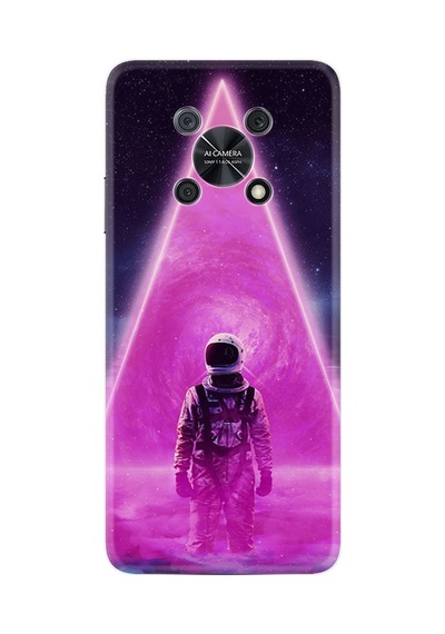 Huawei Nova Y90 Kılıf Resimli Desenli Silikon Platinium Series Astro Purple2 1907