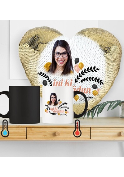 Kişiye Özel Iyi Ki Doğdun Sihirli Set 1 Altın Yaldız