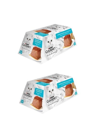 Purina Gourmet Revelations Mousse Ton Balıklı Kedi Konservesi 2'li 2 x 57 G