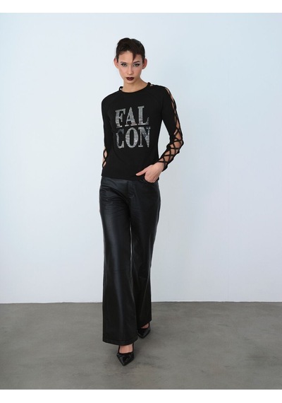LOFT Slim Fit Kadın Tshirt U.kol Lf2037298 Q1.v1 Siyah