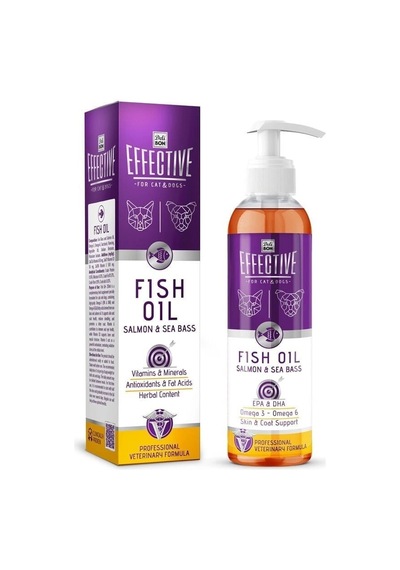 Delibon Effective Kedi Ve Köpek Takviye Ürünleri Somon Yağı 250ml