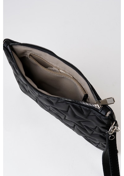Vivaq Kadın Siyah Yıldız Nakışlı Suni Deri Bilek Ve Zincir Askılı Portföy El Ve Clutch Çanta