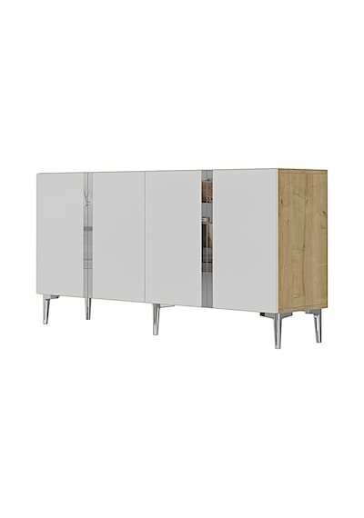Ka1598dbs Anka150 Konsol, Kahve Köşesi, Tv Sehpası Ve Dolap Safirmeşe - Beyaz - Sılver 150cm Ka1598dbs Anka150 Konsol, Kahve Köşesi, Tv Sehpası Ve Dolap Safirmeşe - Beyaz - Sılver 150cm