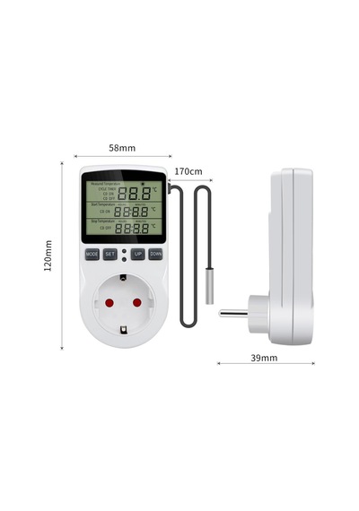 220v Çok Fonksiyonlu Dijital Termostat Kuluçka Sıcaklık Kontrol Cihazı