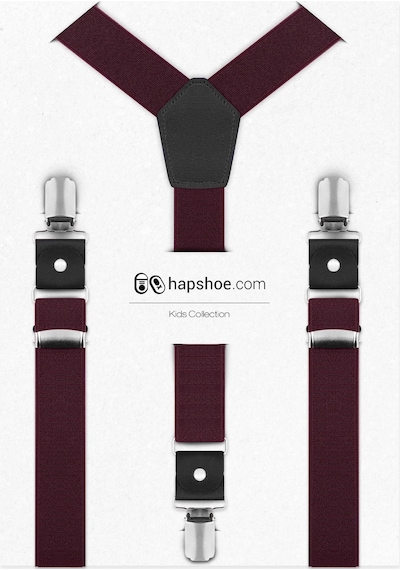 Hapshoe Ayarlanabilir Klipsli Bordo Çocuk Kemer Pantolon Askısı Bordo