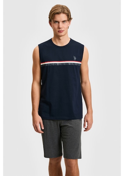U.s. Polo Assn. Erkek Lacivert Pijama Takım 50326140-vr033