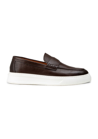 Deery Erkek Kahverengi Hakiki Deri Loafer Ayakkabı - 02043mkhvp02 Kahverengi