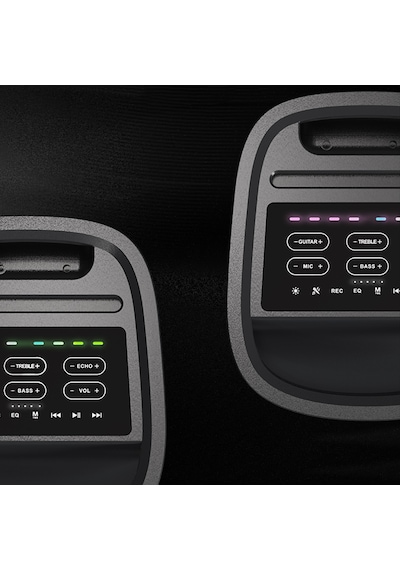 Lenyes S883 Su Geçirmez Mikrofonlu Çoklu Giriş Rgb Işık Tws Karaoke Fm Bluetooth 5.3 Hoparlör