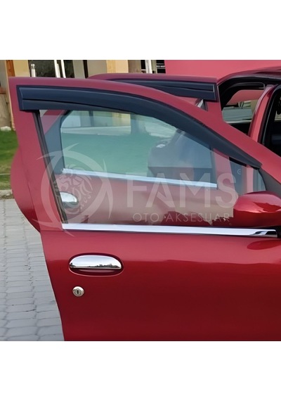 Famsotomotiv Fiat Albea Krom Cam Çıtası 4 Prç. 2002 Üzeri P.Çelik