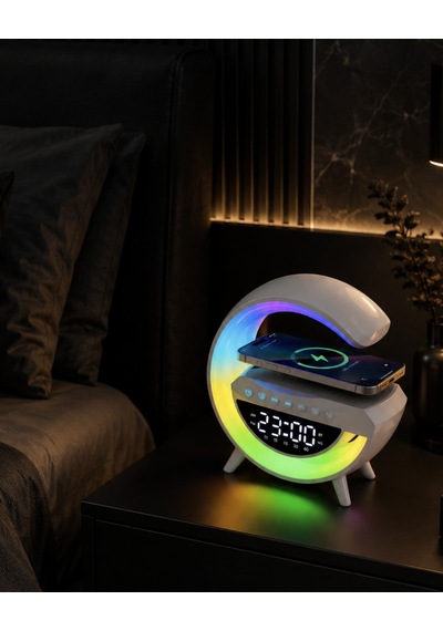 Kablosuz Rgb Bluetooth Hoparlör Usb Fm Ve Aux Destekli Taşınabilir Ses Sistemi