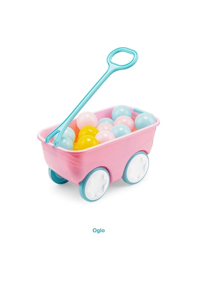 Gezgin Vagon Oyun Seti 24 Adet 7 Cm Renkli Top Pembe