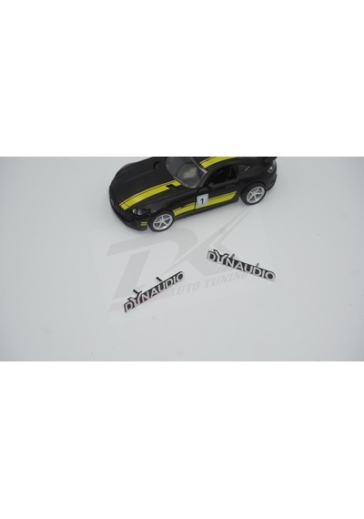 Dynaudio Logo Hoparlör Krom Metal Tırnaklı Logo Amblem 2 Li Set N11.2856