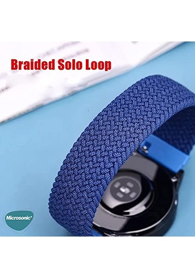 Garmin Vivoactive 5 İçin Kordon, Medium Size, 155mm Braided Solo Loop Band Vivoactive 5 İle Uyumlu Kordon - Kırmız