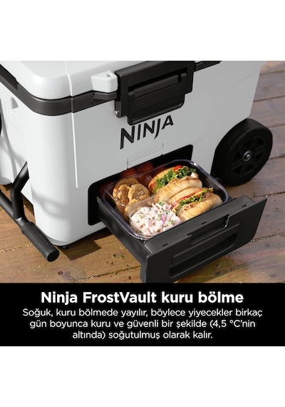 Ninja Frostvault Tekerlekli Cooler 42 Litre - Beyaz