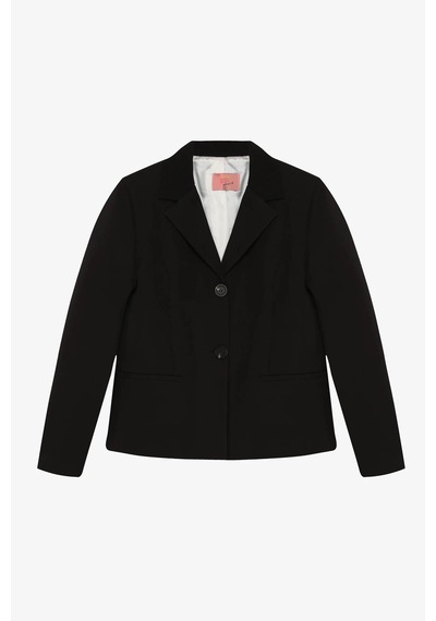 Quzu Çift Düğmeli Dikiş Detaylı Siyah Kadın Blazer Ceket Ckt00882 Siyah