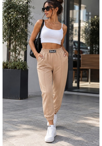 Gugus Outlet Alt Giyim Modelleri Bej-everlast-çımalı-eşofman