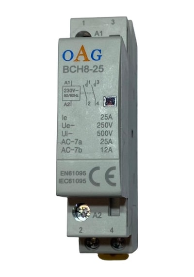Oag Sessiz Kontaktör Monofaze 25 A