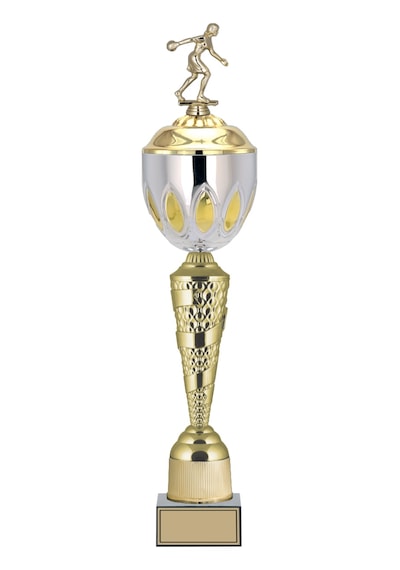Odak Kupa - Figürlü Kupalar - Bowling Kadın Figürlü Kupalar Fg-085 A - 64 Cm Altın - Beyaz