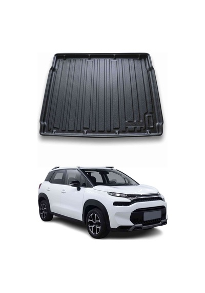 Citroen C3 Aircross Cc24 2025+ Uyumlu Araca Özel Kauçuk Tpe Bagaj Havuzu Siyah Alt Kademe İçin