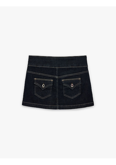 Koton Rahat Kalıp Düğme Detaylı Mini Denim Şort Etek Koyu İndigo 6sal70023md Dark Indigo Koton Rahat Kalıp Düğme Detaylı Mini Denim Şort Etek Koyu İndigo 6sal70023md Dark Indigo